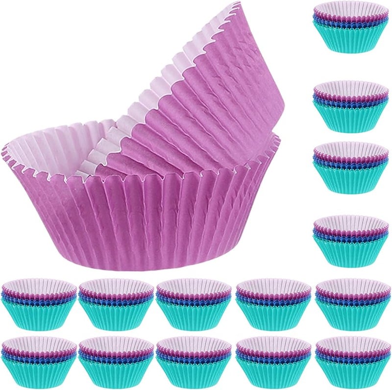 Safigle 300pcs Colorful Small Muffin Cups Greaseproof Baking Liners for Parties - Image 1